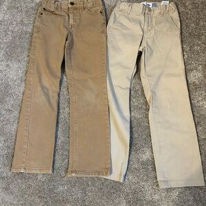 Bundle of Boys Khaki Pants size 7